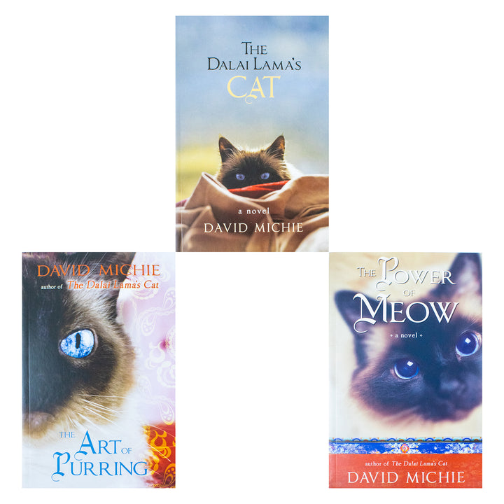 Dalai Lama's Cat Series 3 Books Collection Set by David Michie – Inspirational Fiction Book Series, Mindfulness, Spirituality & Wisdom