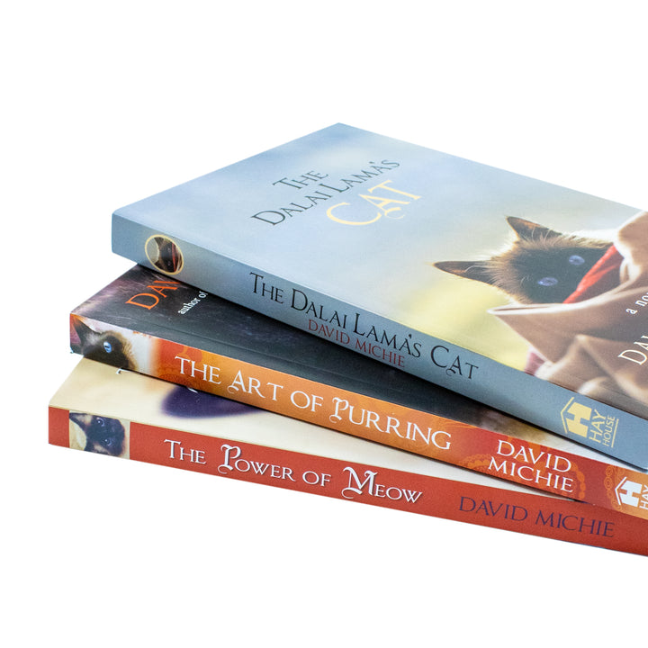 Dalai Lama's Cat Series 3 Books Collection Set by David Michie – Inspirational Fiction Book Series, Mindfulness, Spirituality & Wisdom