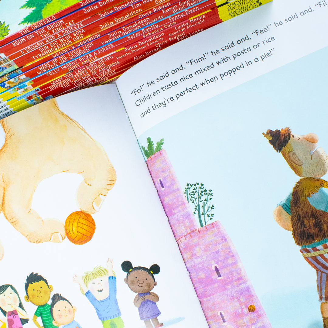 Julia Donaldson 20 Book Collection – The Gruffalo, Room on the Broom & More | Illustrated Kids Storybooks, Age 3+, Read Aloud Fun