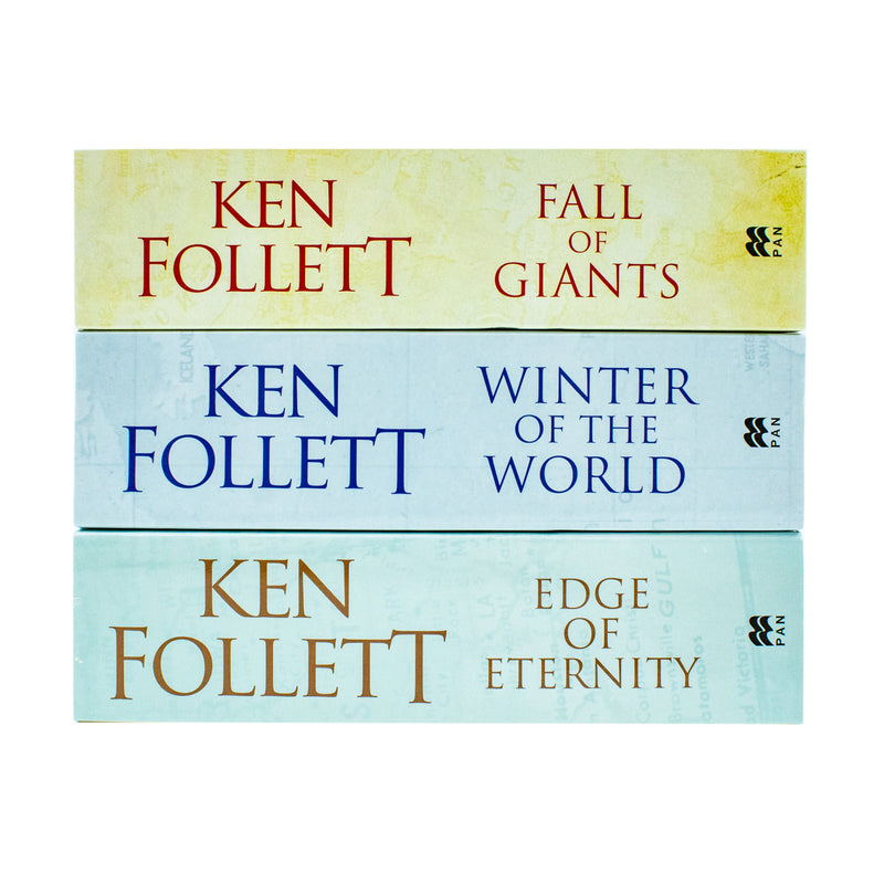 Ken Follett Century Trilogy 3-Book Paperback Set – Fall of Giants, Winter of the World, Edge of Eternity | Epic Historical Fiction, War & Family Saga