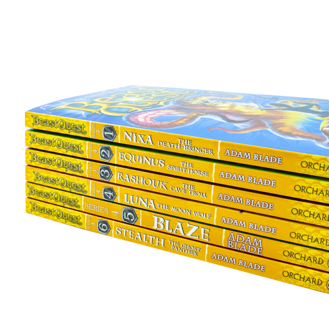 Beast Quest (Series 4) 6 Books Set Collection by Adam Blade | Kids Fantasy Adventure, Children's Literature, Popular Series for Young Readers