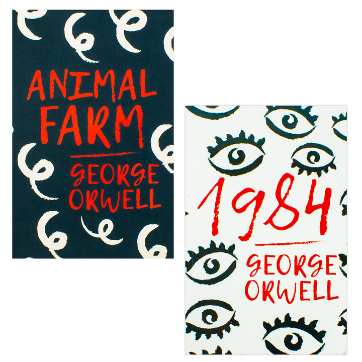 George Orwell 2 Books Set Collection, Animal Farm, 1984 Big Brother is watching