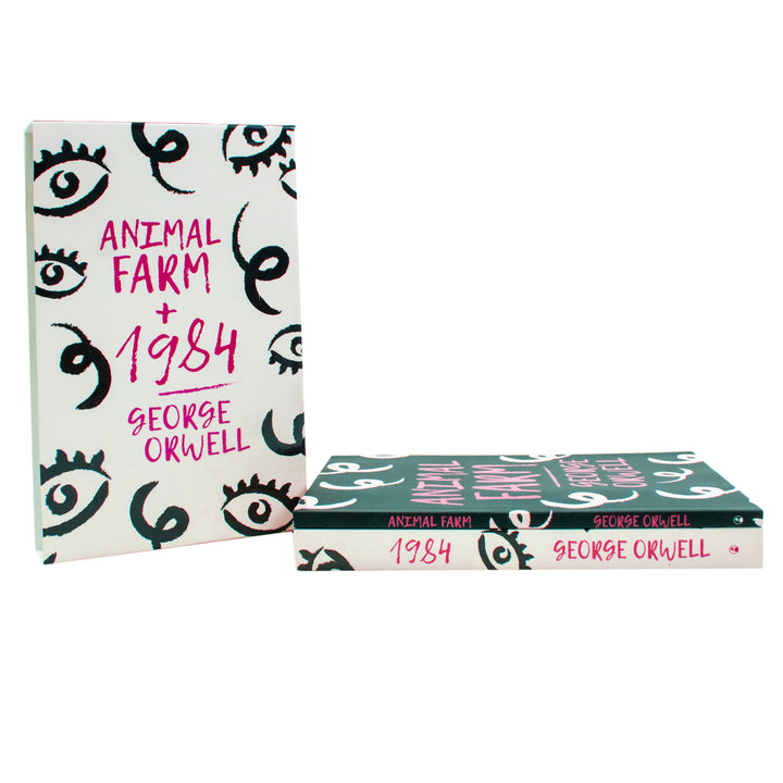 George Orwell 2 Books Set Collection, Animal Farm, 1984 Big Brother is watching