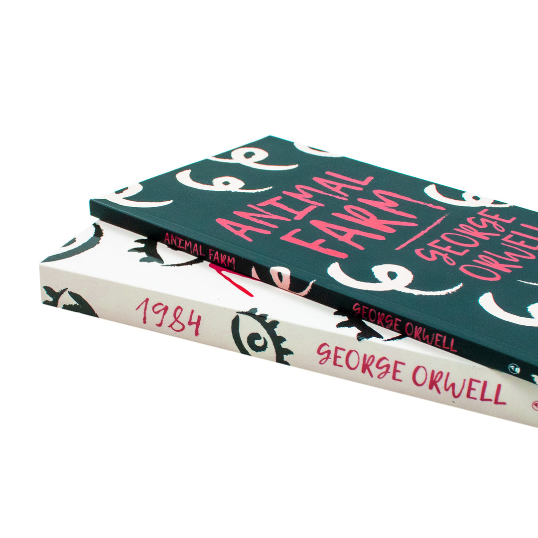 George Orwell 2 Books Set Collection, Animal Farm, 1984 Big Brother is watching