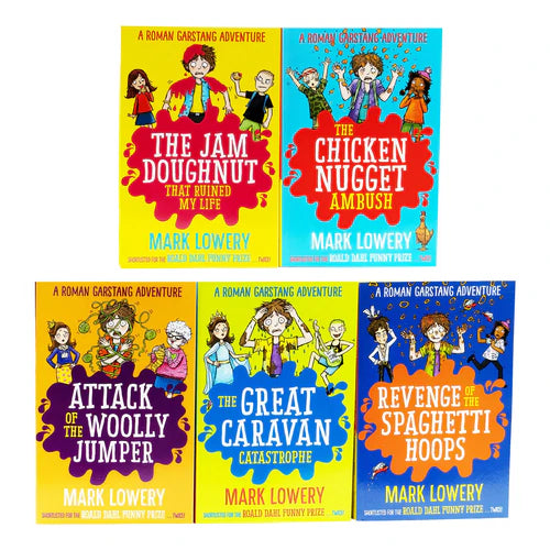 A Roman Garstang Adventure 5 Book Set by Mark Lowery – A Wildly Funny, Hugely Heartwarming Series(Ages 8–12) Paperback