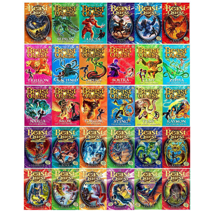 Beast Quest Ultimate MEGA Collection Sets (Series 1-10) 60 Books Collection