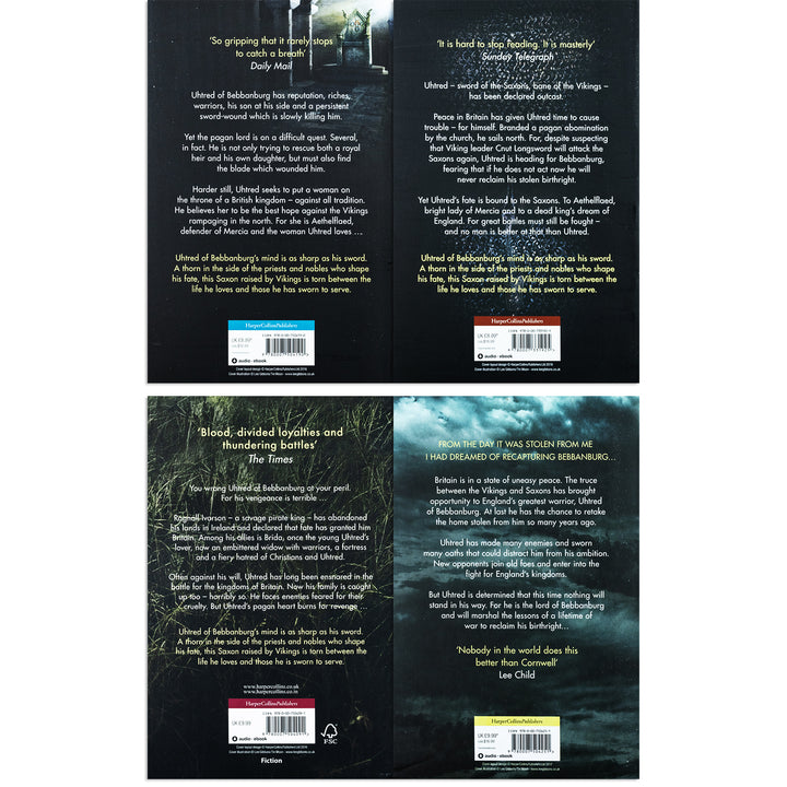 Bernard Cornwell 4 book Set Collection (Empty Throne, Pagan Lord ,Warriors Storm, Flame Bearer)