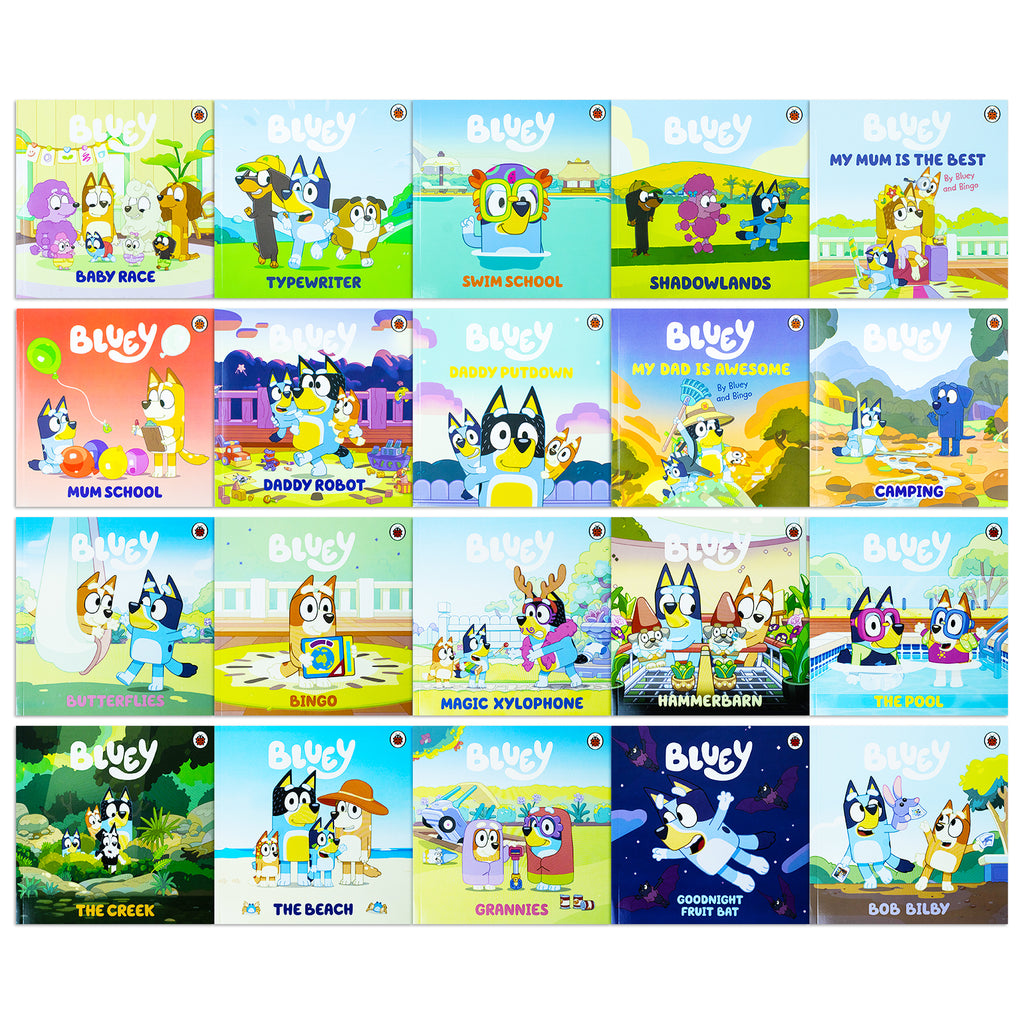 Bluey 20-Book Story Collection Box Set, Dive into Fun-Filled Adventure ...
