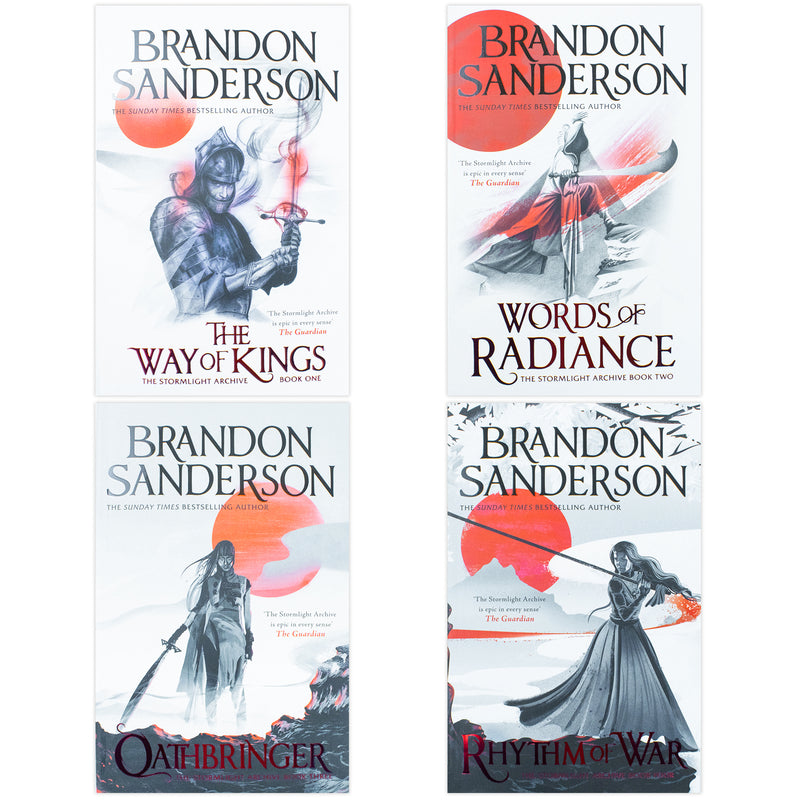 The Stormlight Archive Collection 4-Book Set by Brandon Sanderson – Epic Fantasy Series with Magic, Adventure, & Immersive World-Building in Hardback