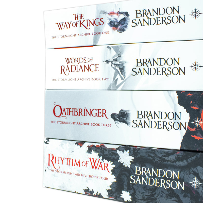 The Stormlight Archive Collection 4-Book Set by Brandon Sanderson – Epic Fantasy Series with Magic, Adventure, & Immersive World-Building in Hardback