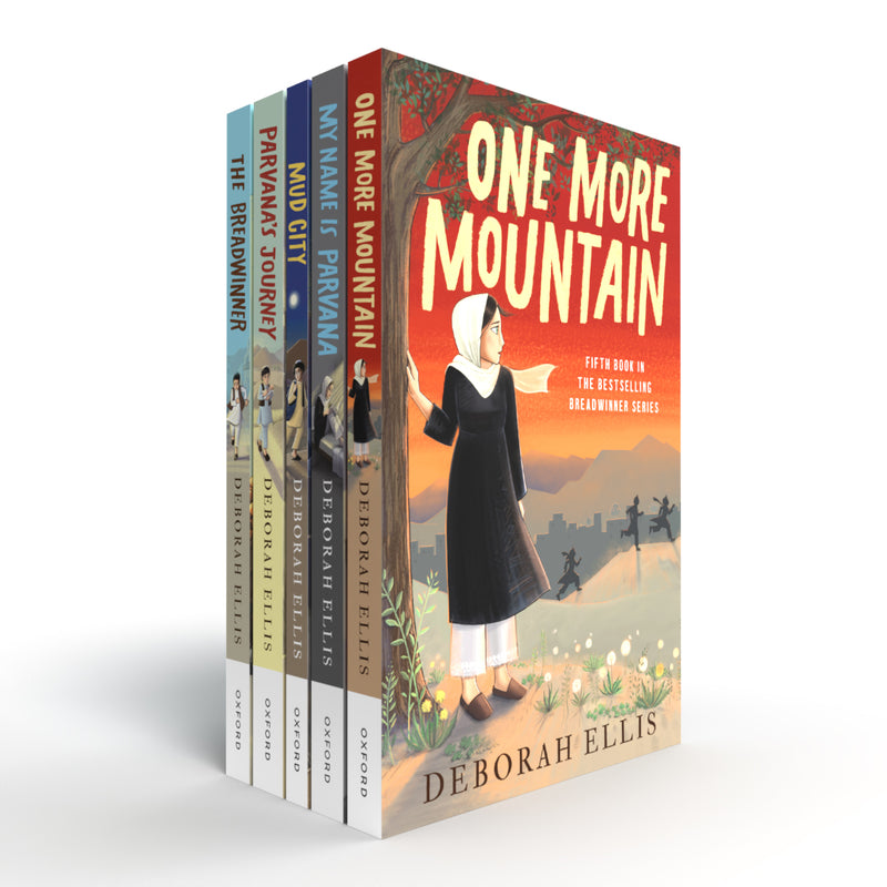 Breadwinner Series Collection 5 Books Set By Deborah Ellis (My Name is Parvana, Parvana's Journey, Mud City & The Breadwinner, One More Mountain)