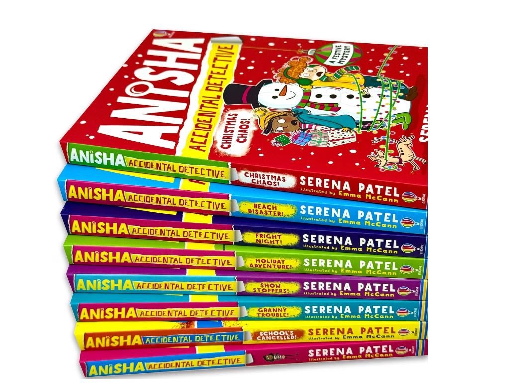 Anisha Accidental Detective Series By Serena Patel 8 Books Collection Set– School's Cancelled!, Granny Trouble, Show Stoppers and More!