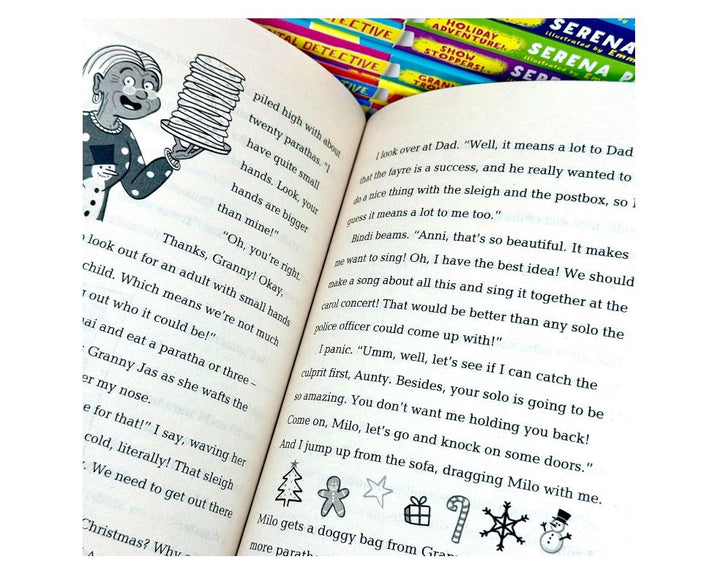 Anisha Accidental Detective Series By Serena Patel 8 Books Collection Set– School's Cancelled!, Granny Trouble, Show Stoppers and More!