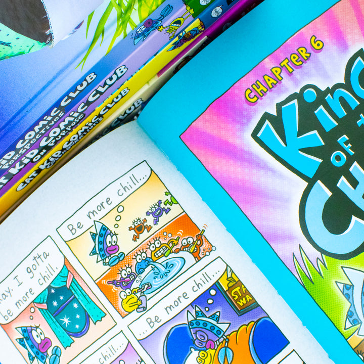 Cat Kid Comic Club Series Collection 5 Books Set By Dav Pilkey (Cat Kid Comic Club, Perspectives, On Purpose, Collaborations & Influencers)