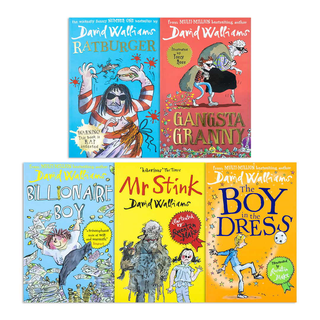 David Collection Books The World Of David Walliams Collection - 5 Paperback Books for Kids (S ...