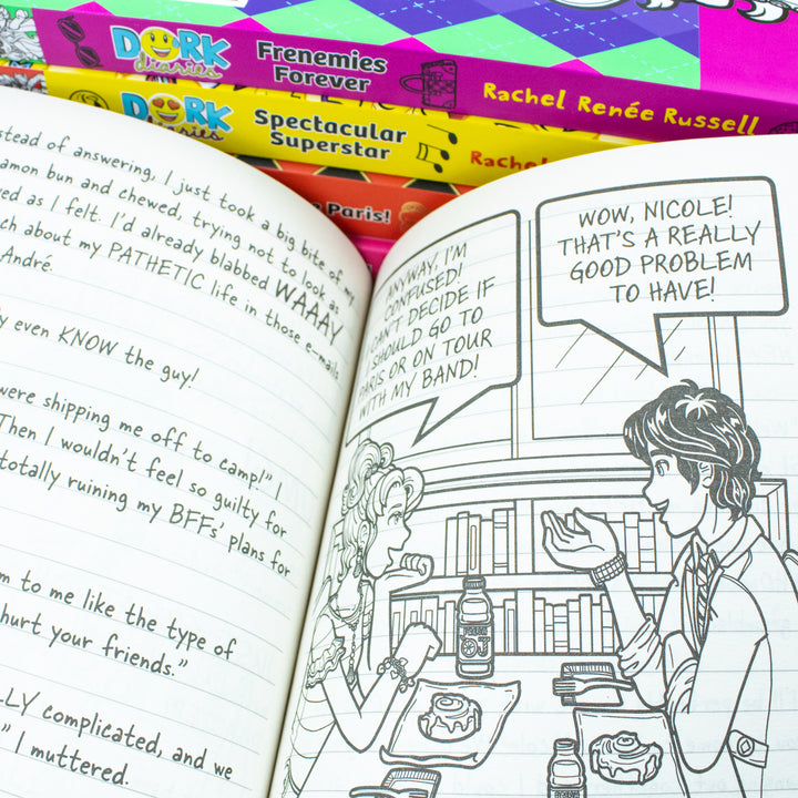 Dork Diaries 5-Book Collection (Volumes 11-15) by Rachel Renee Russell | Humorous & Imaginative Kids' Series – Friendship, School Life & Fun Stories