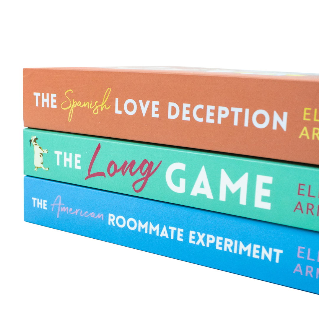 Elena Armas 3 Book Set | Romance Fiction Collection: Spanish Love Deception, American Roommate Experiment, Long Game | Love, Friendship, Emotions