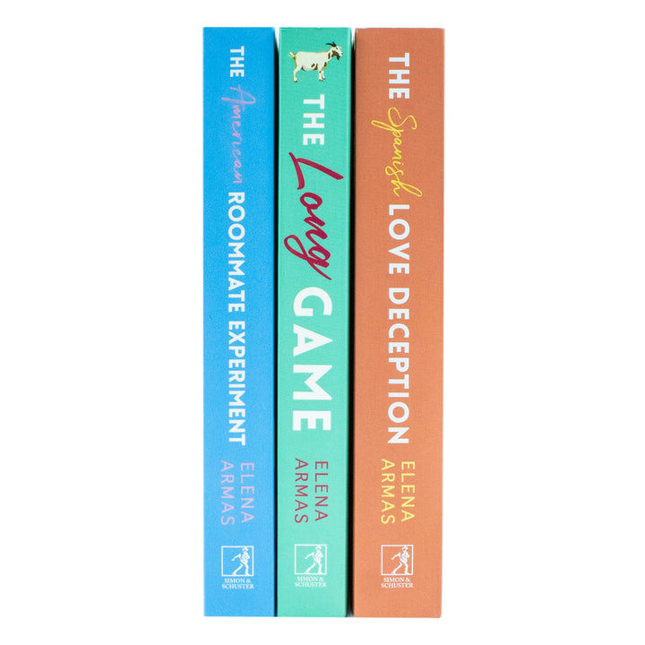 Elena Armas 3 Book Set | Romance Fiction Collection: Spanish Love Deception, American Roommate Experiment, Long Game | Love, Friendship, Emotions