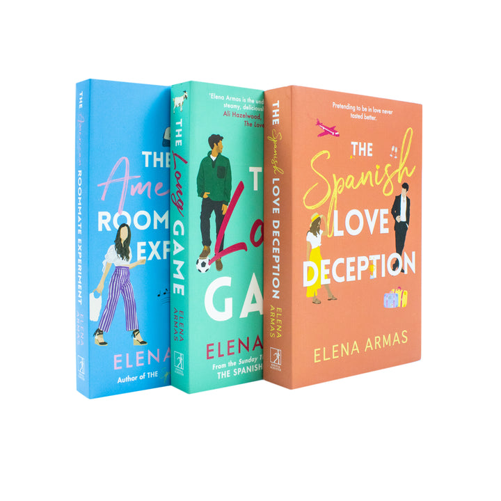 Elena Armas 3 Book Set | Romance Fiction Collection: Spanish Love Deception, American Roommate Experiment, Long Game | Love, Friendship, Emotions