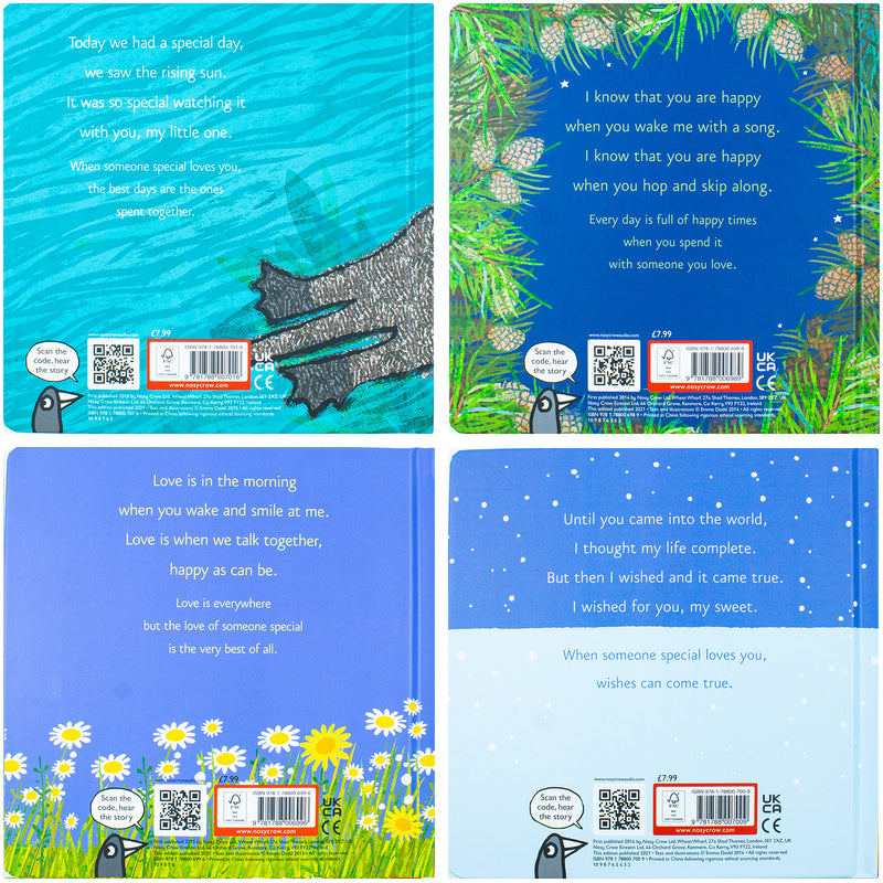 Emma Dodd Animal Series 4 Books Collection Set ( Together, Happy, Love, Wish)