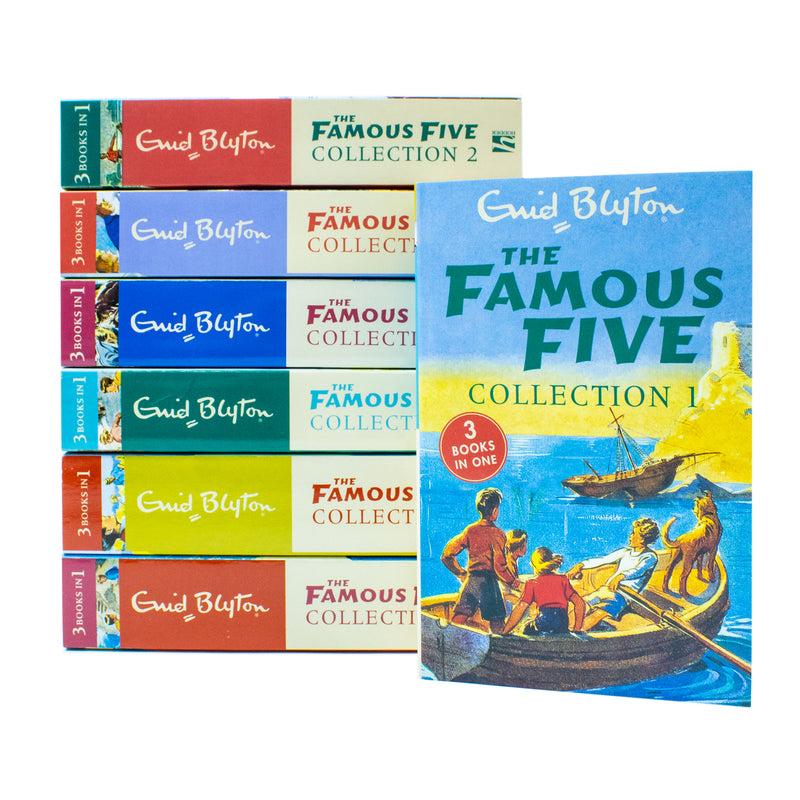 Enid Blyton Famous Five Collection 1-7 Books Set 21 Stories (3 Books in 1)