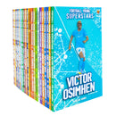 Football Superstars 24 Book Set Collection: (Ronaldo, Lamine Yamal, Salah, Harry Kane, De Bruyne, Messi, Saka, Haaland, Mbappe, Bellingham, Fernandez, Rashford)