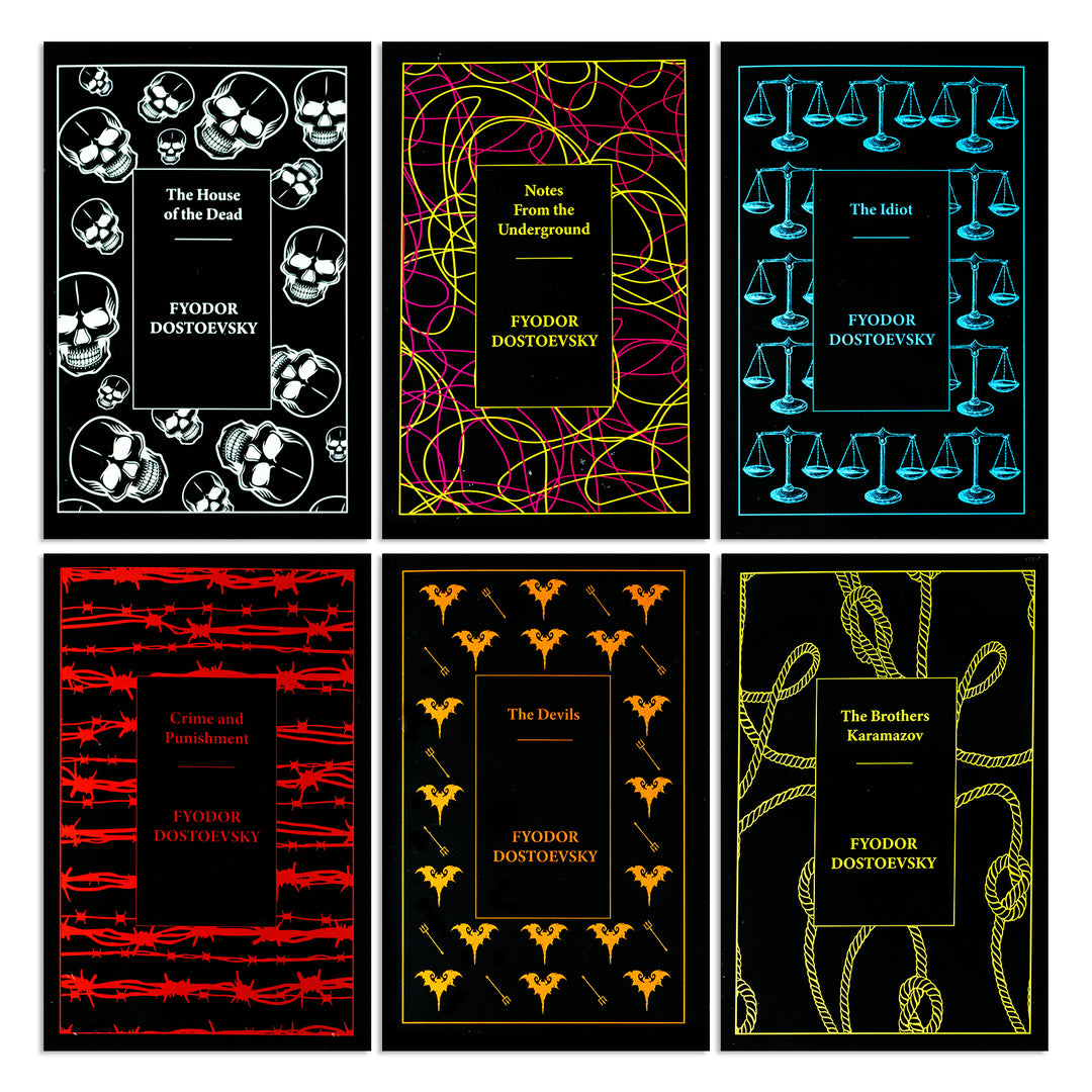 Complete Collection of Fyodor Dostoevsky: 6-Book Set – Crime and Punishment, Brothers Karamazov, The Idiot & More Russian Classics for Young Readers