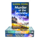 Helen Dexter Cosy Crime Mysteries 3 Books Collection Set By Glenda Young (Murder at the Seaview Hotel, Curtain Call at the Seaview Hotel & Foul Play at the Seaview Hotel)