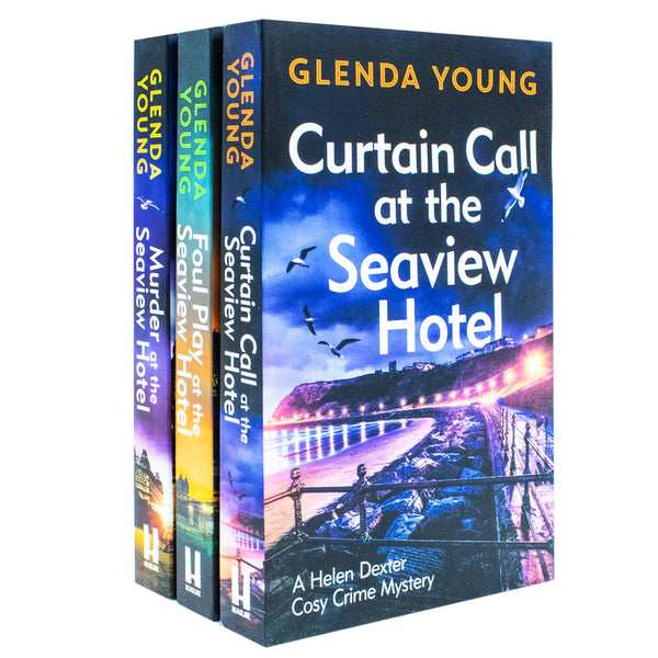 Helen Dexter Cosy Crime Mysteries 3 Books Collection Set By Glenda Young (Murder at the Seaview Hotel, Curtain Call at the Seaview Hotel & Foul Play at the Seaview Hotel)