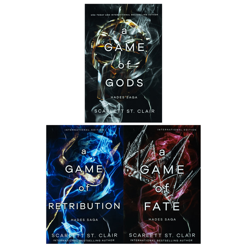 Hades x Persephone Saga 3 Books Collection Set By Scarlett St. Clair (Game of Gods, Game of Retribution, Game of  Fate)