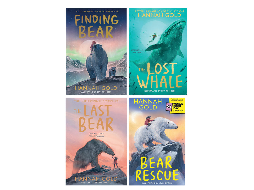 Hannah Gold 4 Books Collection Set - Bear Rescue (World Book Day 2026), The Last Bear, The Lost Whale and Finding Bear | Paperback