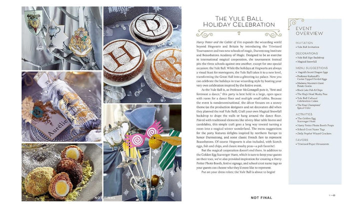 Harry Potter - Festivities and Feasts by Jennifer Carroll | Magical Recipes, Crafts & Party Ideas Inspired by the Wizarding World | Hardcover Book