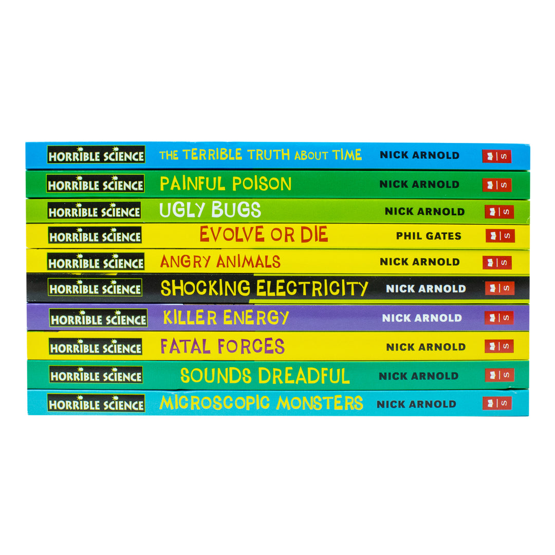 Shocking Science Book 10 Books of Horrible Science by Nick Arnold for Young Scientists ...
