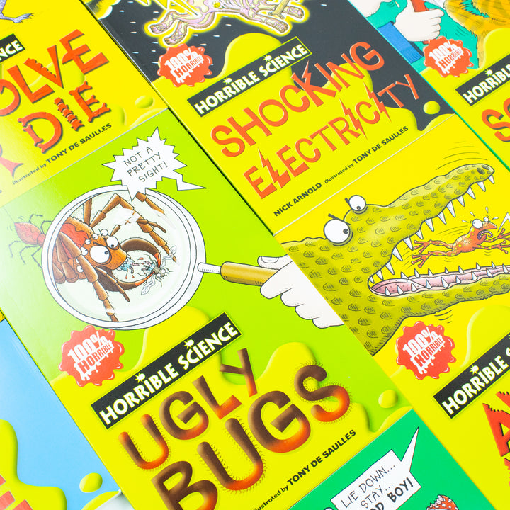 Horrible Science 10-Book Collection by Nick Arnold | Fun & Educational STEM Books for Kids – Science Facts, Experiments & Laugh-Out-Loud Learning