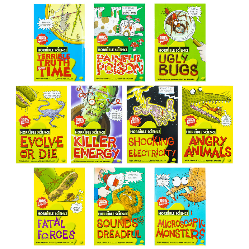 Shocking Science Book Horrible Science by Nick Arnold 10 Books Collection (The Terrible Trut ...