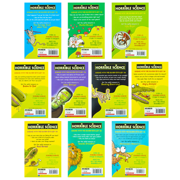 Horrible Science 10-Book Collection by Nick Arnold | Fun & Educational STEM Books for Kids – Science Facts, Experiments & Laugh-Out-Loud Learning