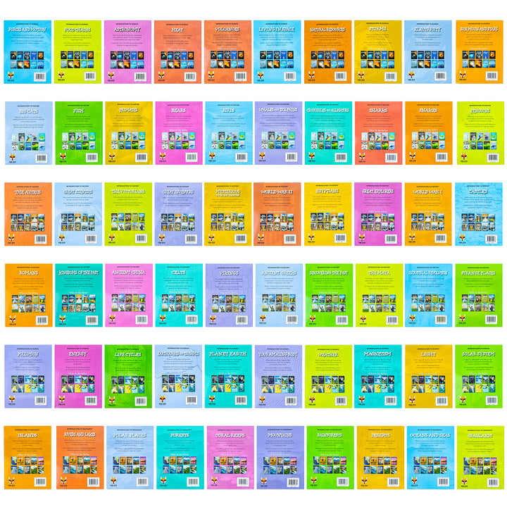 Introduction to History, Science, Geography, Nature for Beginners 60 Books Set Bundle