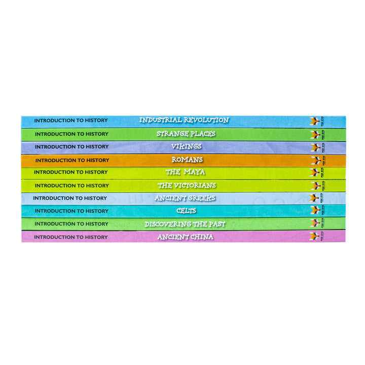 Children Introduction To History For Beginners (Series 1) 10 Hardback Book Collection Set: (Ancient China, Celts, Discovering The Past, Ancient Greeks, Industrial Revolution, The Maya, Romans)