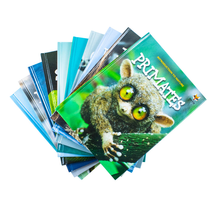Children Introduction To Nature For Beginners 10 Hardback Book Collection Set:: (Bear, Big Cats, Birds, Crocodiles And Alligators, Fish, Penguins, Primates, Sharks, Snakes, Whales And Dolphins)