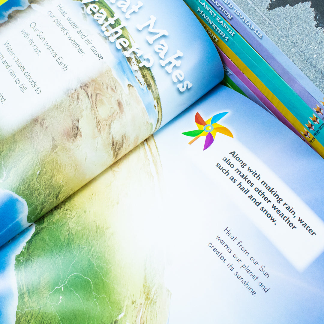 Children Introduction To Science For Beginners (Series 2) 10 Hardback Book Collection Set: (Energy, Life Cycles, Light, Magnetism, Pollution, Planet ... Solar System, Weather, Your Amazing Body)