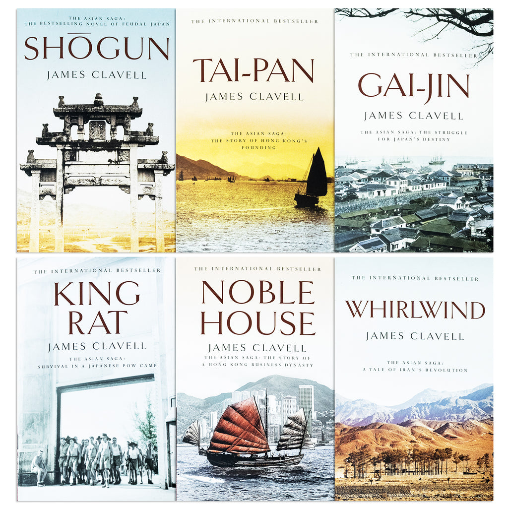 James Clavell Paperback Series 6 Books Shogun Tai Pan Gai Jin james-clavell-paperback-series-6-books-shogun-tai-pan-gai-jin