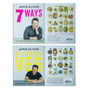 Jamie Oliver 2 Book Collection Set Inc 7 Ways & Ultimate Veg