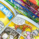 Bunny vs Monkey 7-Book Paperback Collection Set by Jamie Smart – Funny Adventure & Laugh-Out-Loud Illustrated Children’s Stories for Ages 5–9
