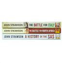 John Strawson Collection 3 Books Set (The Battle for Italy, The Battle for North Africa & The History of the SAS)