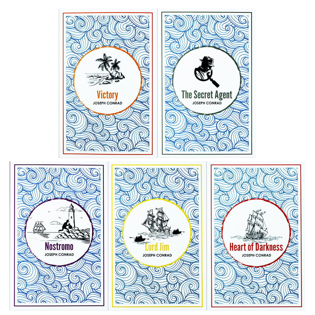 Joseph Conrad: The Complete Collection – 5 Book Classic Literature Box Set | Heart of Darkness, Lord Jim, Nostromo, Victory & The Secret Agent Novels