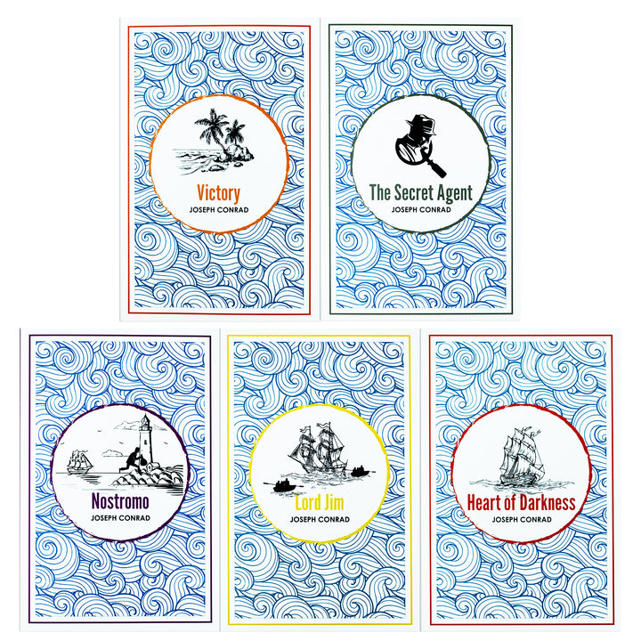 Joseph Conrad: The Complete Collection – 5 Book Classic Literature Box Set | Heart of Darkness, Lord Jim, Nostromo, Victory & The Secret Agent Novels