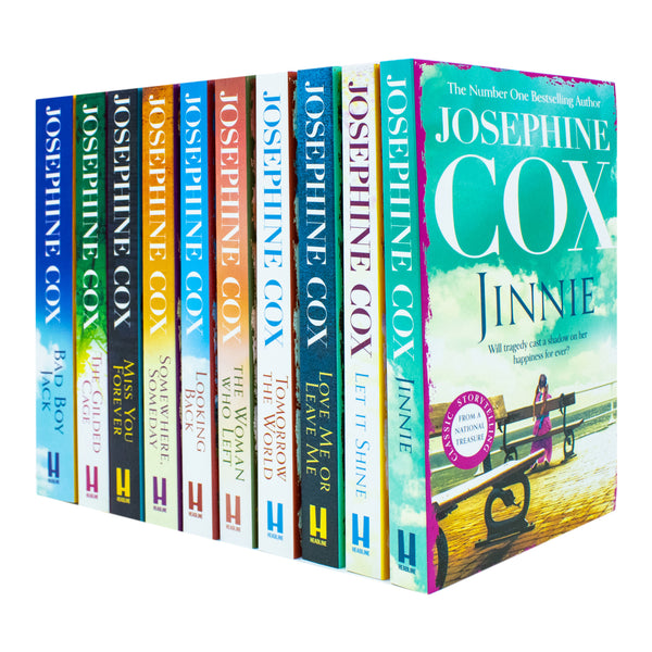 Josephine Cox 10 Books Collection Set (Jinnie, Let it Shine, Love Me, Tomorrow the World, The Women, Looking Back, Somewhere, Miss You, The Gilded, Bad Boy)