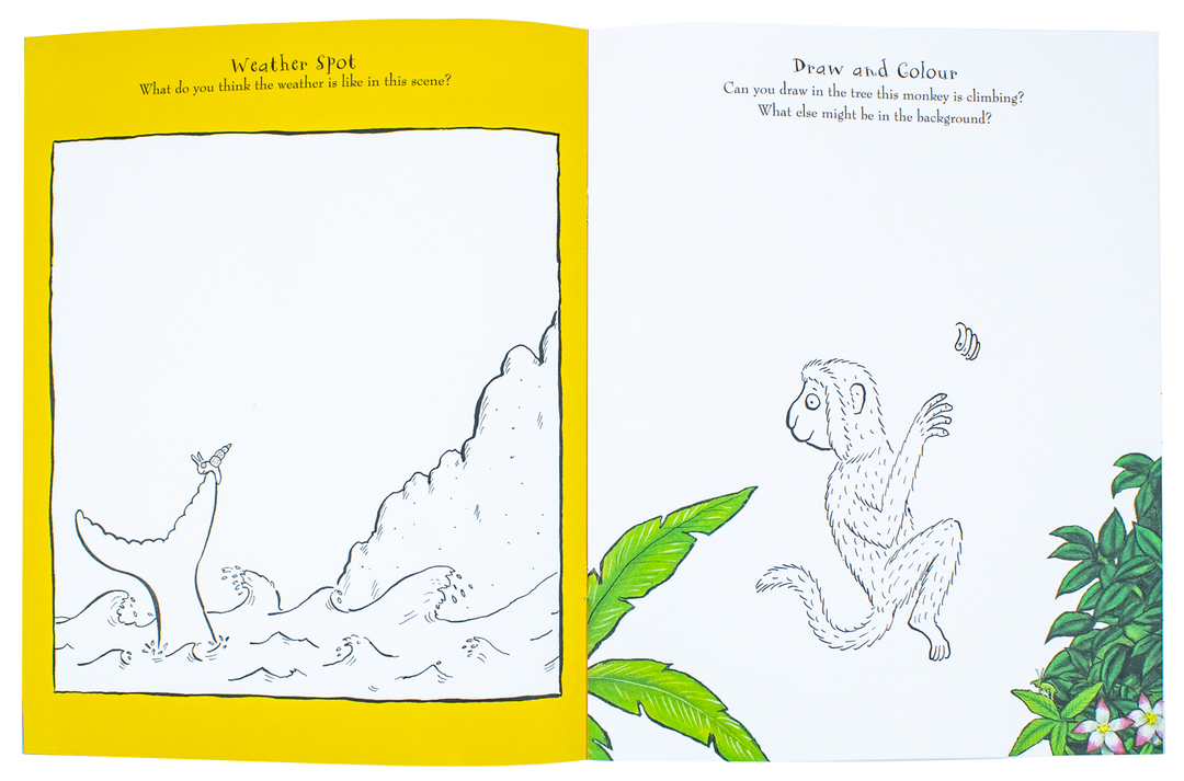 Julia Donaldson Picture & Activity 4-Book Collection– The Gruffalo Activity & Puzzle Book,Room on the Broom Coloring, Fun & Educational Kids’ Learning