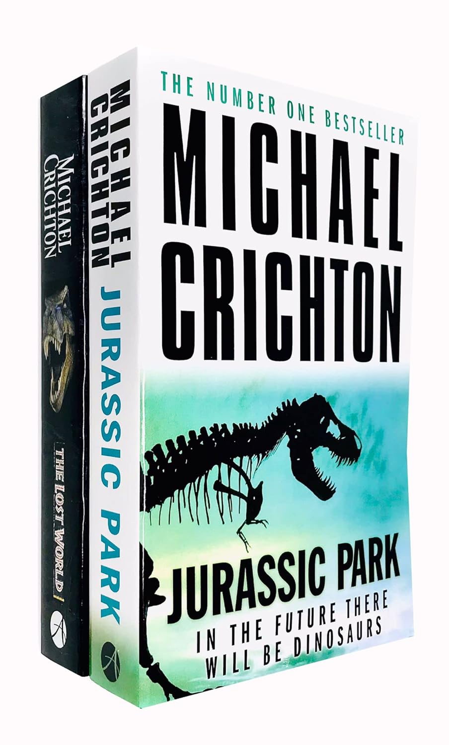 Michael Crichton's Jurassic Park 2 Book Set: Jurassic Park & The Lost World! Thrilling Dinosaur Adventure, Science Fiction Classics