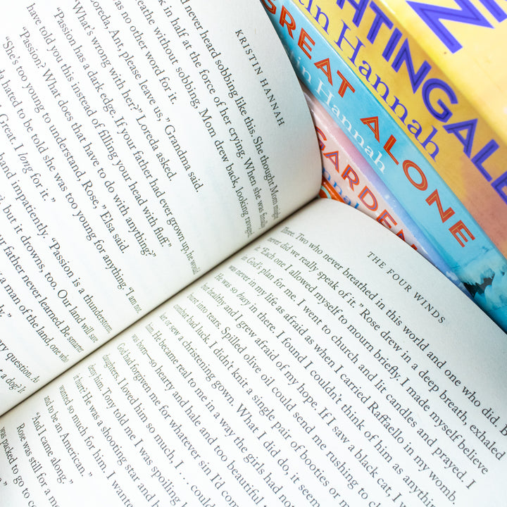 Kristin Hannah Book Collection, 5 Novels for Ages 12 +, Includes The Nightingale and The Four Winds, Emotional Fiction on Love Survival Family